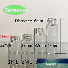 500pcs/lot 1ml Clear Glass Dropper Bottle ,1CC Small Vials With Pipette For C