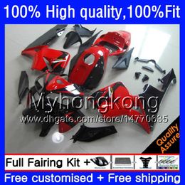 Bodys For HONDA CBR 600 CC RR 600CC CBR600RR Red black hot 05 06 48HM.199 CBR 600RR F5 05 06 CBR600F5 CBR600 RR 2005 2006 Injection Fairings