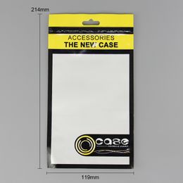 Retail Packaging Bags With Hang Hole OPP Bag Packing Boxes For Samsung Mobile Phone Leather Case