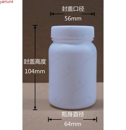 free shipping 200ml 8pcs/lot white plastic (HDPE) medicine packing bottle,capsule bottle with inner caphigh qualtity