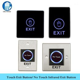OBO HANDS Touch Exit Button Infrared Sensor No Touch Push Switch Contactless Release for Home Door Access Control Lock System1