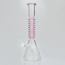 16.5" Huge Glass Bong Hookah Water Pipe 7mm Thick Tobacco Beaker Bongs Smoking Oil Dab Rigs Recycler Bubbler Pipes with 14mm Bowl