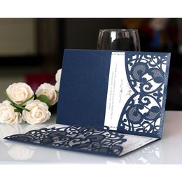 Elegant Laser Cut Greeting Cards Wedding Invitation Cards Business With RSVP Card Decor Party Supplies 1222067