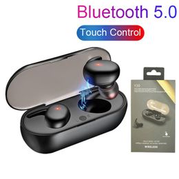 Y30 TWS Wireless Bluetooth 5.0 Earphone Noise Cancelling Headset 3D Stereo Sound Music In-ear Earbuds For all Cell Phone with bluetooth