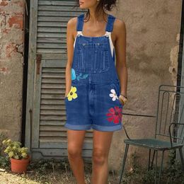 Fashion Sexy Jumpsuits Women Street Style Cowboy Shorts Strap Denim Short Bib Overalls Jumpsuits And Romper Playsuit New#0409g30 T200704