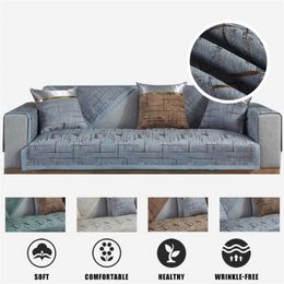 Non-slip Chenille Universal Covers Living Room 1/2/3 Seat Deep Couch Cover Sofa Towel For Home Decor LJ201216