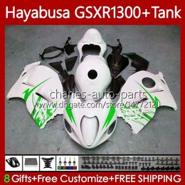 gsxr body kits Australia - Body Kit For SUZUKI Hayabusa GSXR 1300CC 1300 CC 2002 2003 2004 2005 2006 2007 74No.142 GSX-R1300 GSX R1300 White green GSXR-1300 96-07 GSXR1300 96 97 98 99 00 01 Fairings