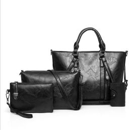 Women Hand Bags 4Pic/Set Purses And Handbags Sets Ladies Crossbody Bags For women PU Leather Bag Handbag feminina