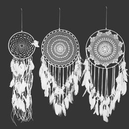 Large Size Dreamcatcher Nordic Style Dream Catcher Christmas Decoration Home Decor White Wind Chimes Dreamcatcher # Y200903