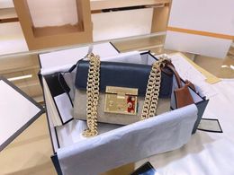 Classic retro style women's shoulder bag personalized splicing color contrast small square bag high quality messenger bag