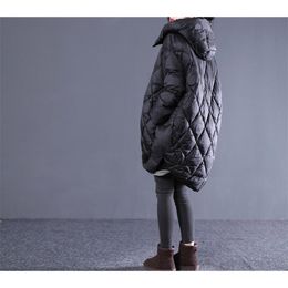 Korean Coat, Women's Winter Jacket, Park Long Coat, Long Sleeve Top, Plus abrigos Mujer Cotton Down Jacket size Free Shipping 201225