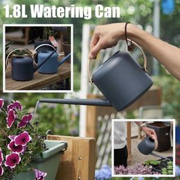 1.8L Long Narrow Spout Plastic Watering Can Home Plant Pot Watering Container Control Water Output Cleaning Gardening Tool 201203