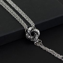 Pendant Necklaces Algerian Loveknot Necklace Vesper Lynd Casino Royale Bond Girl Love Knot Vintage Silver Plated Women Jewelry