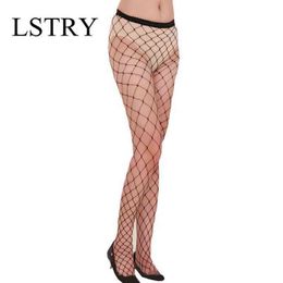 NXY Sexy Lingerie Stockings New Women Thigh High Sheer Lace Net Fishnet Black Hollow Out Hosiery1217