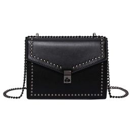 PU Leather Designer Female Fashion Shoulder Simple Bags For Women Rivet Luxury Crossbody Bag