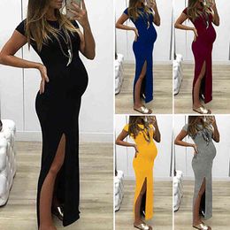 Summer Long Pregnant Mother Dress Maternity Photography Props Women Pregnancy Clothes Dress For Pregnant Photo Shoot Clothing G220309