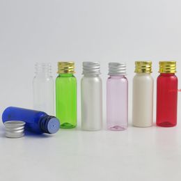 100 x 20ml Small Cute Mini PET Plastic Cream Bottle with Silver Gold Aluminium Lids 2/3oz 20cc Cosmetic Containersfree shipping by