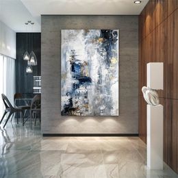 Large Abstract Painting,Modern abstract painting,oil hand painting,office wall art,original abstract,textured art Hand Painted LJ201128