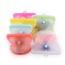 500/1000/1500ML Reusable Food Storage Bag Sealed Silicone Bag For Food Containers Refrigerator Fresh Bag For Fruits