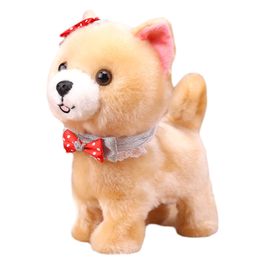 Robot Dogs Talk Walk Bark Toy Interactive Dog Electronic Toys Sound Control Plush Pet Dog Toys For Children Birthday Gifts LJ201105