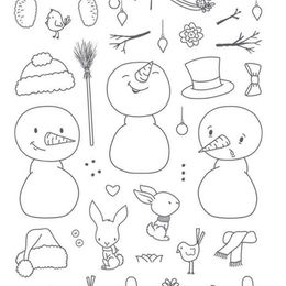 Snowman/Transparent Clear Stamps for DIY Scrapbooking/Card Making/Kids Christmas Fun Decoration Supplies Y201020