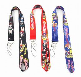 1 pcs Sailor Moon lanyard Bank Neck Strap Rope Key Chain Gift A16