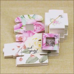 DIY Handmade Gifts Package Box Candy Soap Box with PVC Window 4*4*2.5cm White/Kraft Jewellery Ring Box