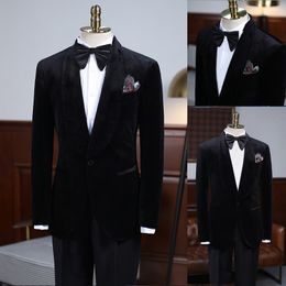Mens Suits Custom Made Business Tuxedos One-Button Groom Wear Custom Made Casual Business 2 Pieces Suits Jacket and Pants New