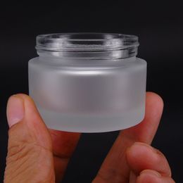 Food Grade 5g 10g 15g 20g 30g 50g 60g 100g Frosted Glass Storage Bottles & Jars Light-proof 30g 50g Glass Faical Mask Mudpack Container Body Cream Jar Freeship
