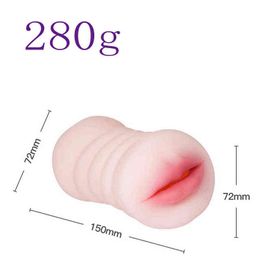 Nxy Sex Men Masturbators Oral Double Airplane Silicone Inverted Mold 18 Adult Toy for 4d Realistic Deep Vagina Mouth Anal Erotic Masturbation Cup 1222