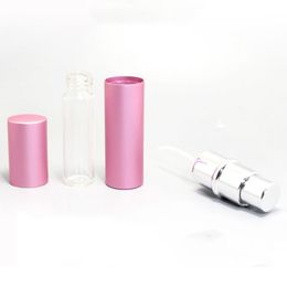 5ml Mini Spray Perfume Bottle Travel Refillable Empty Cosmetic Container of Disinfection, Pure Dew, Atomizer Aluminium Refillable