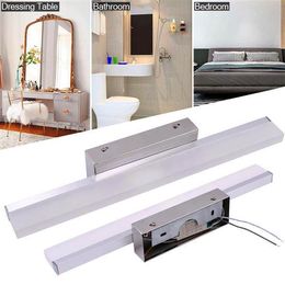 Miglior 16W 120CM Lampada nuova e intelligente Barra luminosa per bagno Argento Luce bianca Luci ad alta luminosità Illuminazione in materiale di alta qualità