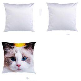 Sublimation Pillowcase Heat Transfer Printing Pillow Covers Blank Pillow Cushion 40X40CM without insert polyester fast ship