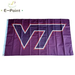 NCAA Virginia Tech Hokies Flag 3*5ft (90cm*150cm) Polyester flags Banner decoration flying home & garden flagg Festive gifts