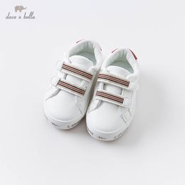 Dave Bella autumn baby girl boys fashion striped letter shoes new born unisex casual shoes LJ201104