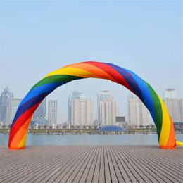 Customised inflatable rainbow arch inflatable entrance archway advertising gate balloon for outdoor