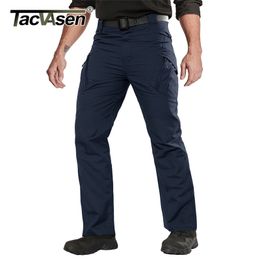 TACVASEN Men Tactical Cargo Pants Summer Military Army Combat Cargo Trousers Multi-Pockets Straight Cargo Work Pants Man Clothes 201110