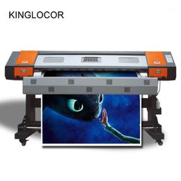 Printers 1.8M Multicolor Indoor Digital Inkjet Printing Machine 4720 Flex Dye Sublimation Printer1