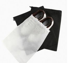Storage Bag Non Woven Reusable Shoe Cover With Drawstring Case Breathable Dust Proof Sundries Package Home Tool SN4983