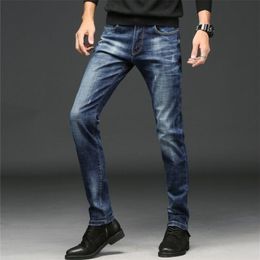Fashion 2020 Men's Jeans Classic Stretch Slim Full Length Top Quality On Hot Sales 201118