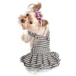 Dog Dresses Strap Design Autumn Winter Princess Sweater Dress For Dogs 607 Pet Clothing Supplies 201114