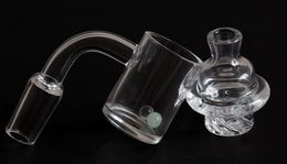 Quartz Banger Nail Hookahs with Spinning Carb Cap and Terp Pearl for bong Female Male 10mm 14mm 18mm Joint 90 Degrees