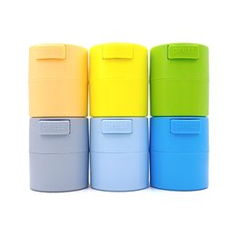 Cool Colourful Vacuum Mini Storage Seal Container Stash Case Dry Herb Tobacco Box Spice Miller Bottle Jars Smoking Grinder Holder Tool DHL