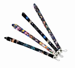 50pcs Cartoon Japan Anime Sword Art Online Neck Strap Lanyards Badge Holder Rope Pendant Key Chain Accessorie New Design boy girl Gifts Small Wholesale