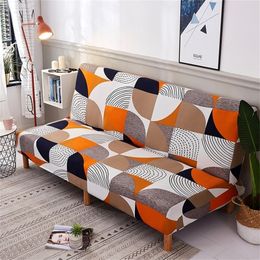 Geometric All-inclusive Folding Sofa Bed Cover Elastic Stretch Tight Wrap Sofa Slipcover Couch Cover Without Armrest copridivano 201222