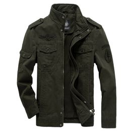 Cotton Military Jacket Men Autumn Soldier MA-1 Style Army Jackets Male Brand Slothing Mens Bomber Jackets Plus Size M-6XL 201218