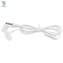 3.5mm Jack Wired Earphones in Ear bass headphones Stereo Headset Volume Control Earbuds mobile phone Earphone 100pcs/lot