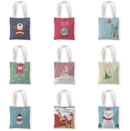 The latest 33X37CM size, Christmas snowman and bear styles, Christmas gift bags, handbag shopping bags, free shipping