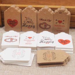 DIY Made With Love Wedding Tag Card Scallop Heart Shape Valentines Days Gift /Crafts/Bakery /Candy Tag Label