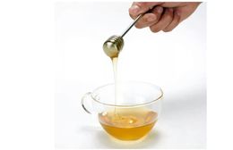 Drinkware Honey Syrup Dipper Stick Server Spoon 304 Stainless Steel Wand for Honey Pot Jar Containers Sweet Dish Stirrer